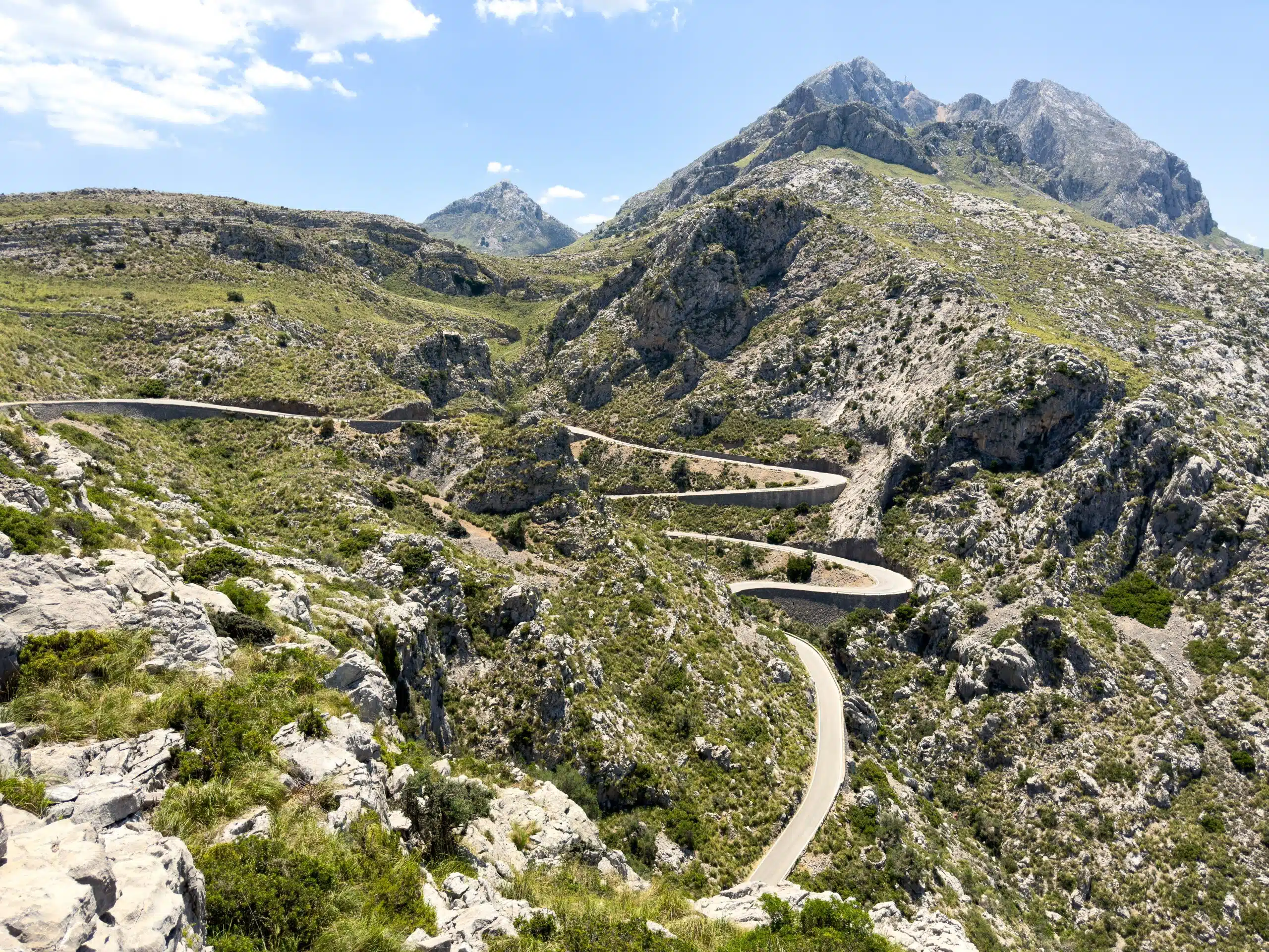 Winding,Road,At,Sa,Colabra,,Majorca